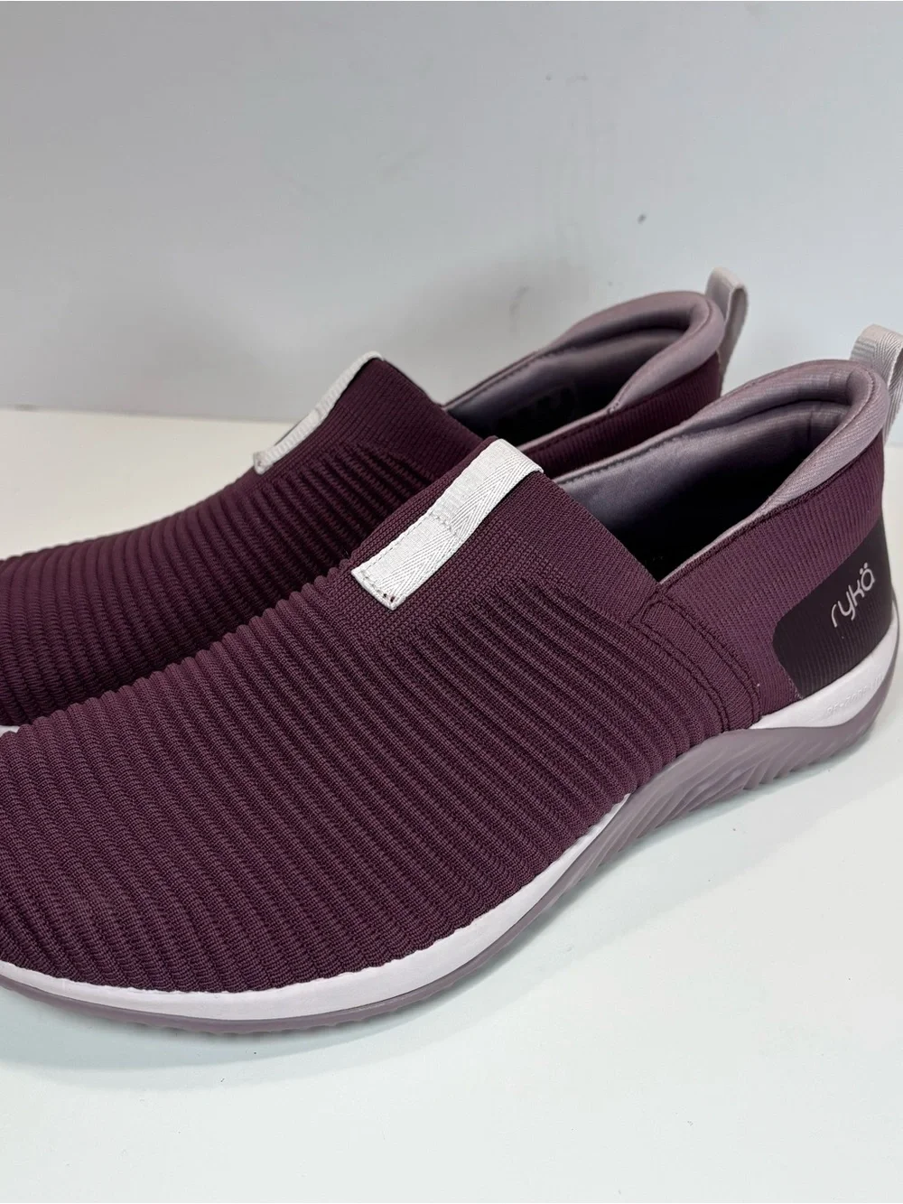 RYKA Women's 9 M Echo Knit Slip On Purple Sneakers Casual Comfort Support EUC